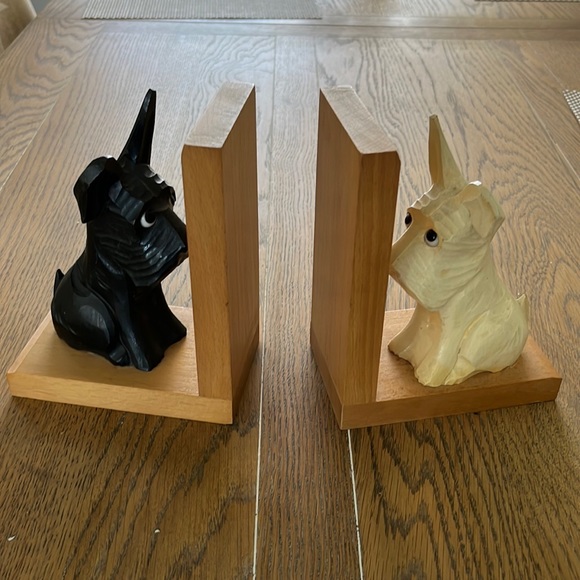 Other - Scottie Dog Solid Wood Bookends